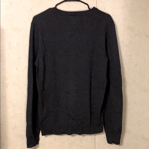 Old Navy V-Neck Knit Sweater (Dark Gray) - Picture 2 of 3